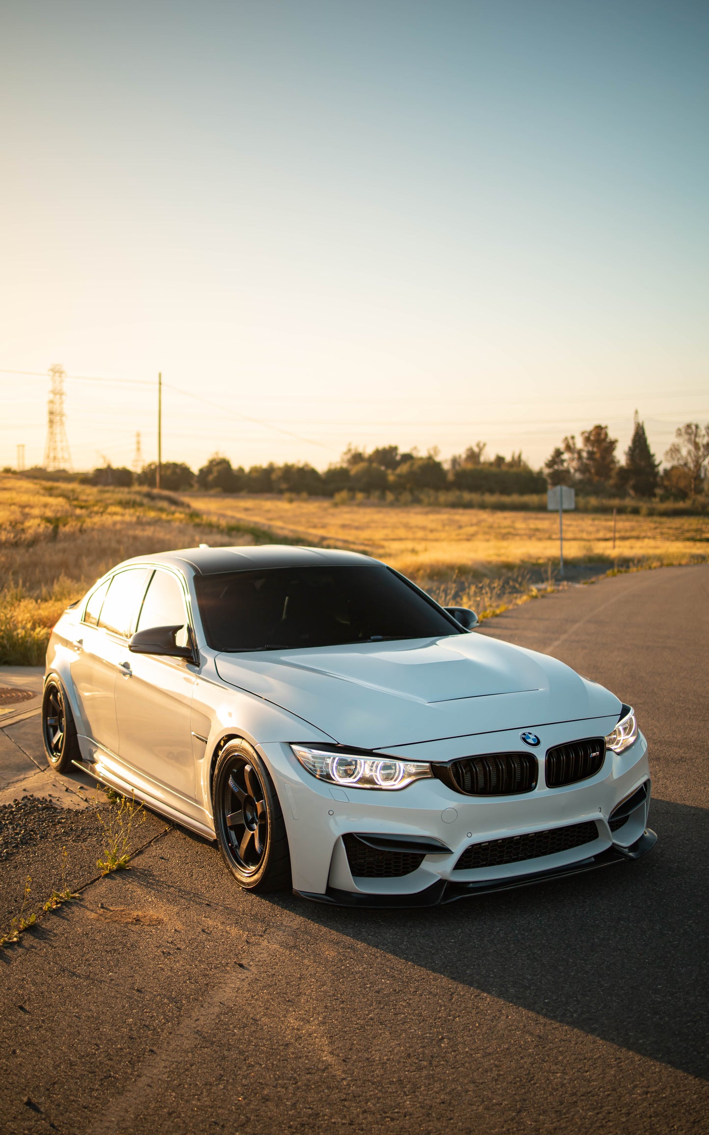 F80 Carbon Fiber PSM Style Side Skirt Extensions