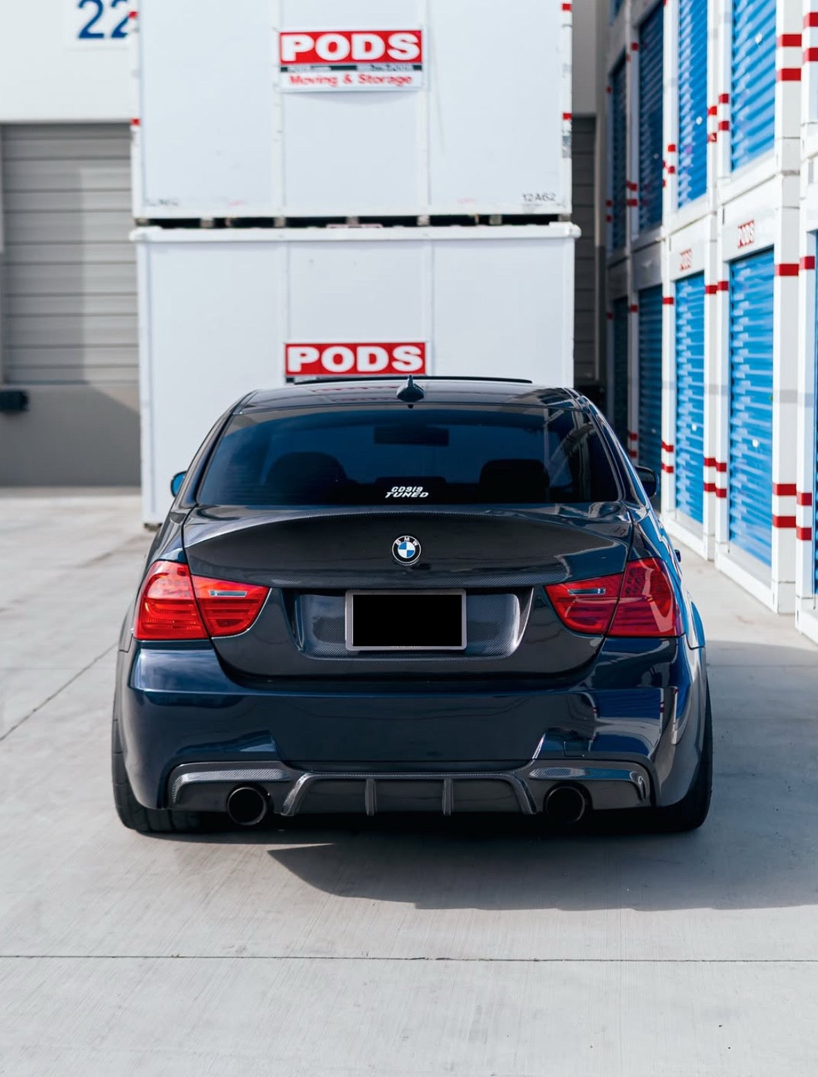 E90 Carbon Fiber V Style Rear Diffuser