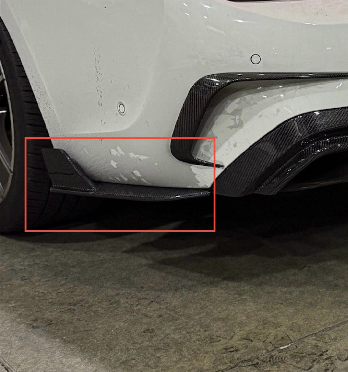 G20 Carbon Fiber Rear Bumper Side Extensions