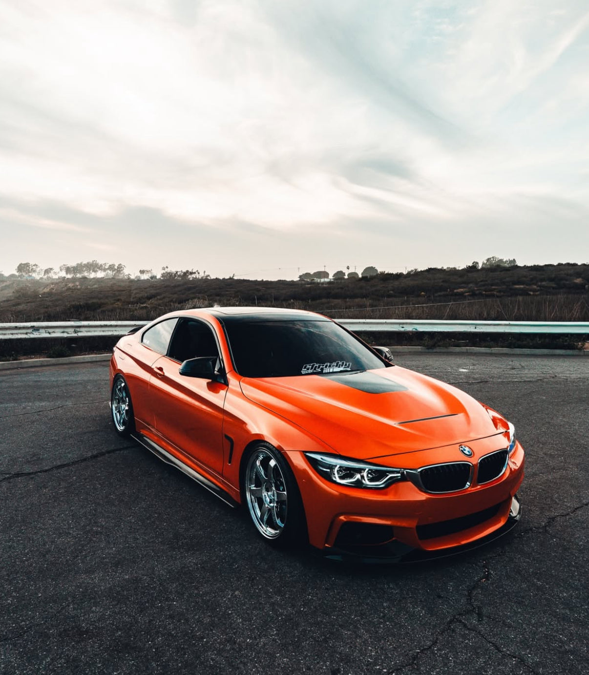 F32 Coupe Carbon Fiber PSM Style Side Skirt Extensions