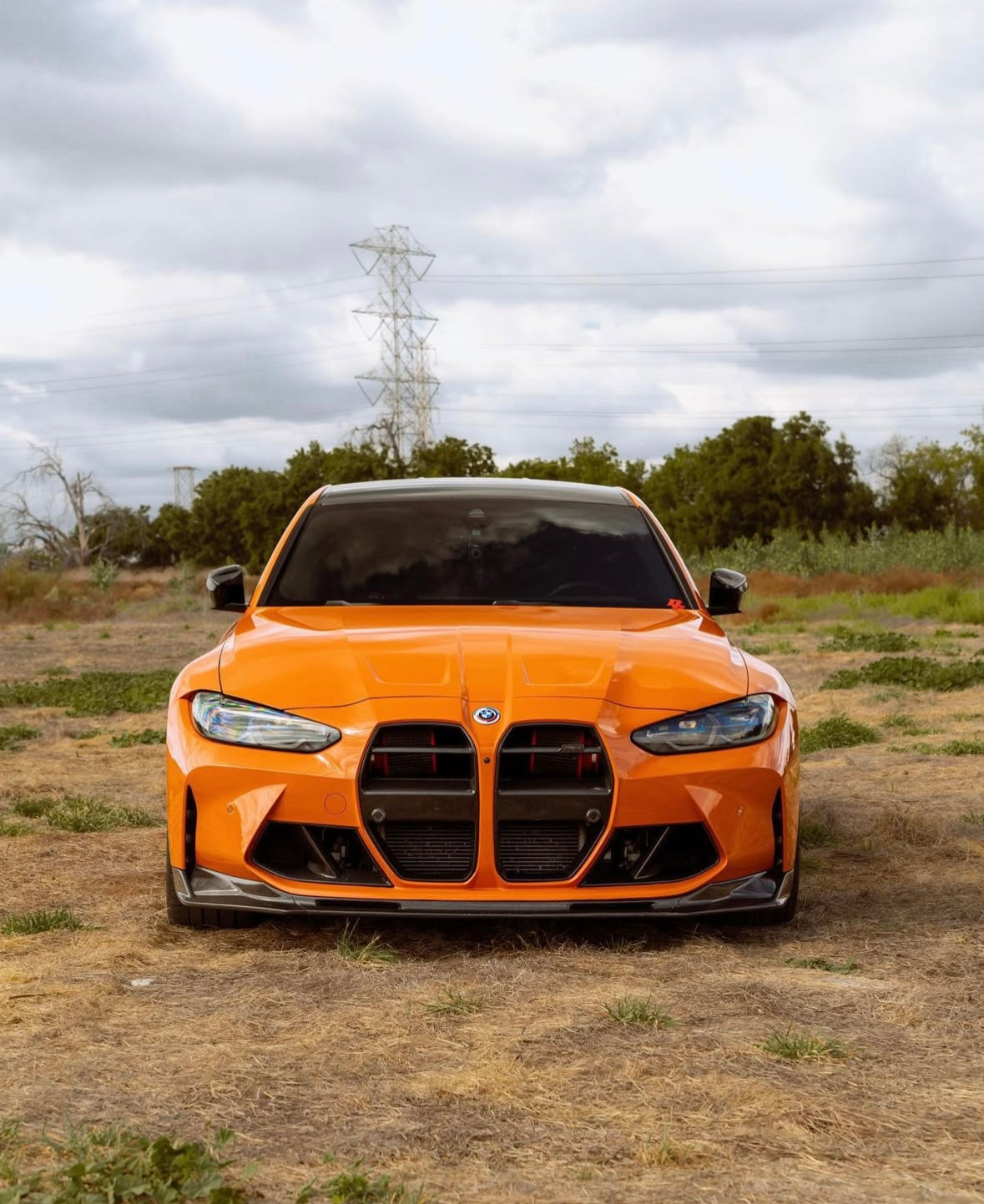 G8X Carbon Fiber 1PC V Style Front Lip