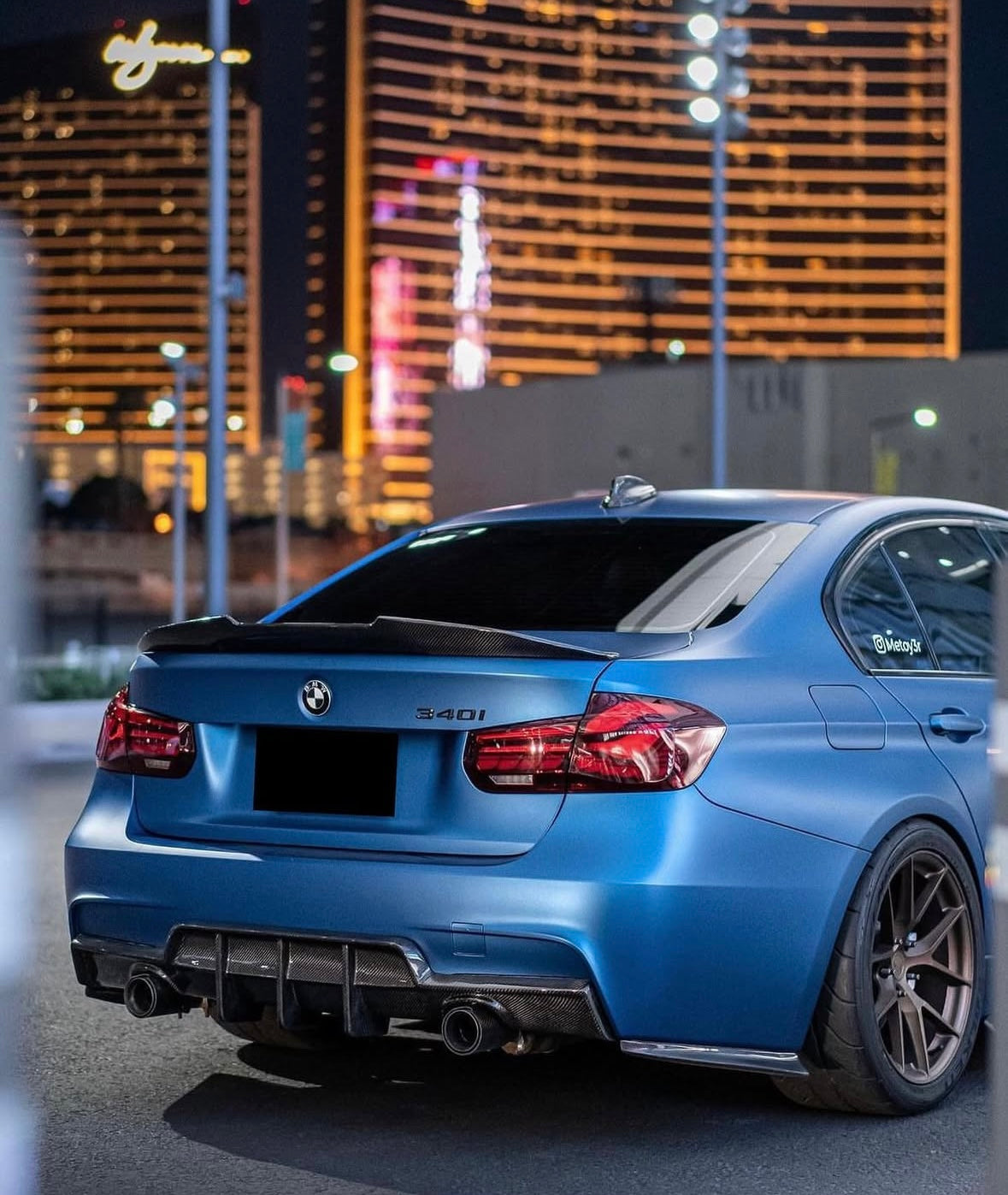 F30 Carbon Fiber AA Style Rear Diffuser