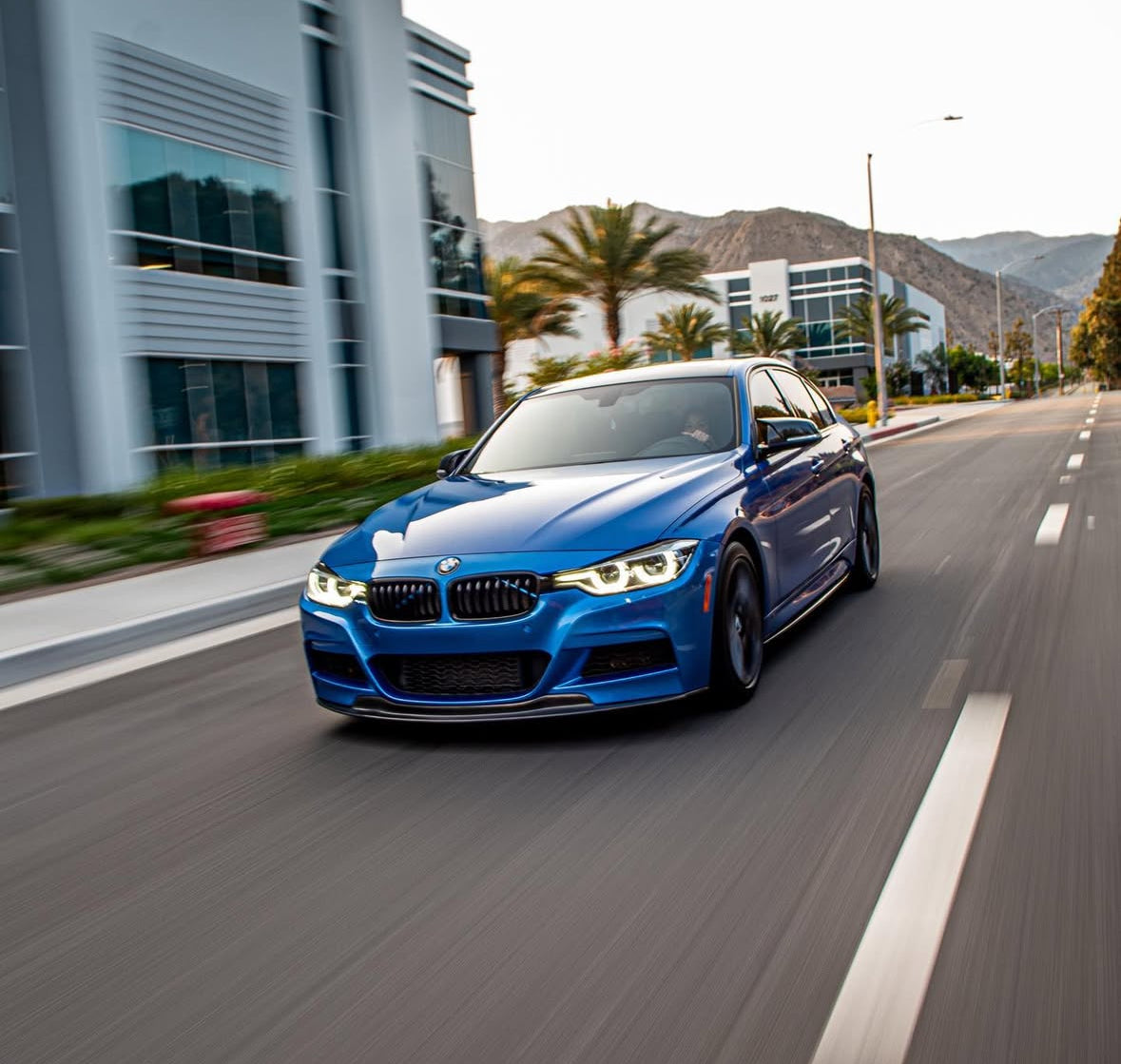 F30 Carbon Fiber AK Style Front Lip