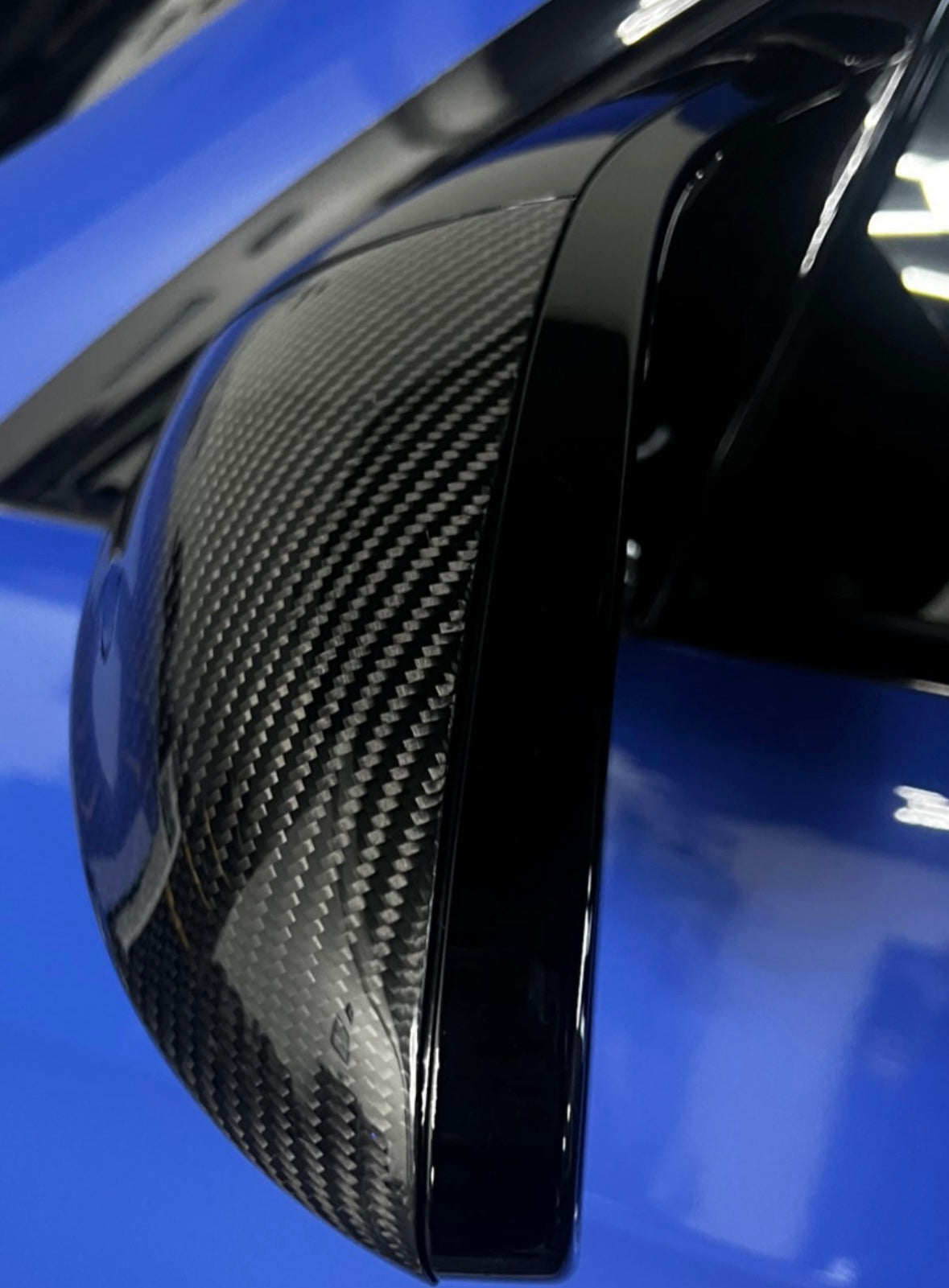 E9X M3 Carbon Fiber Mirror Cap Replacements