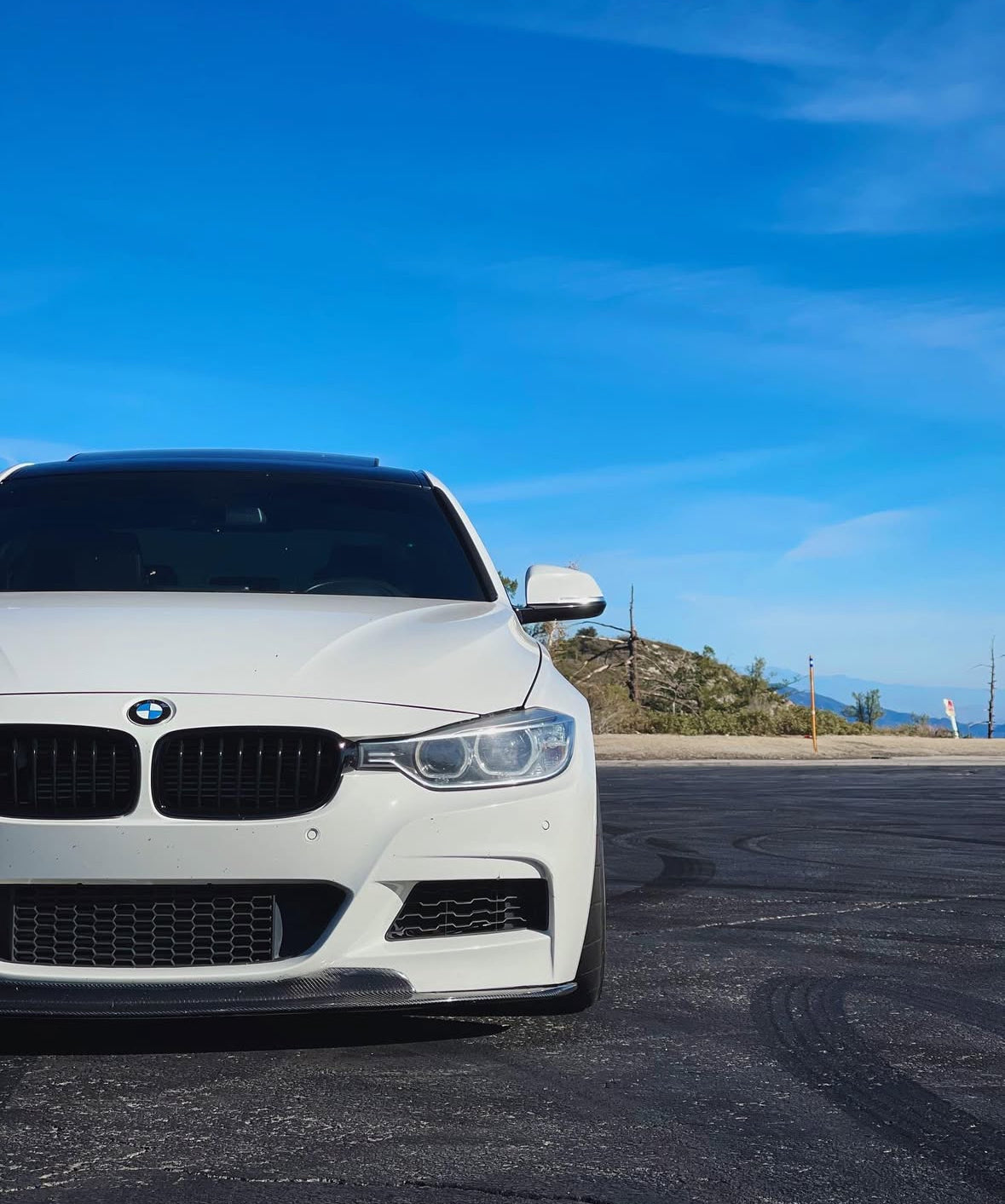 F30 Carbon Fiber AK Style Front Lip