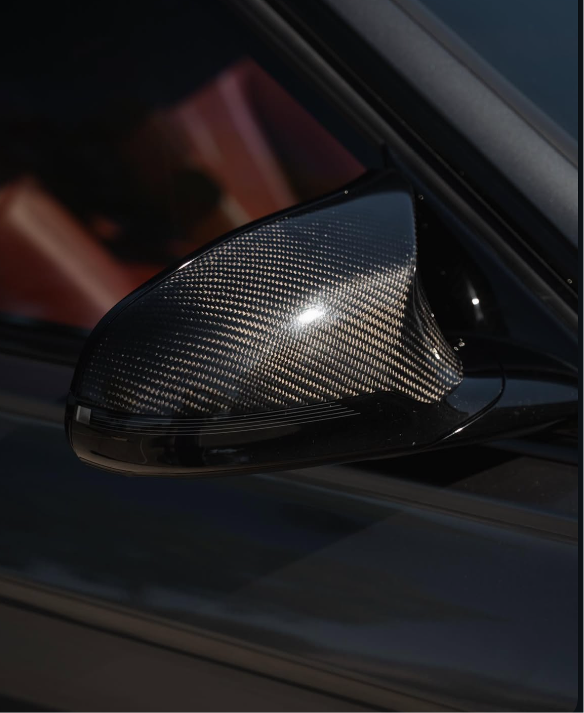 F8X Carbon Fiber Mirror Cap Replacements