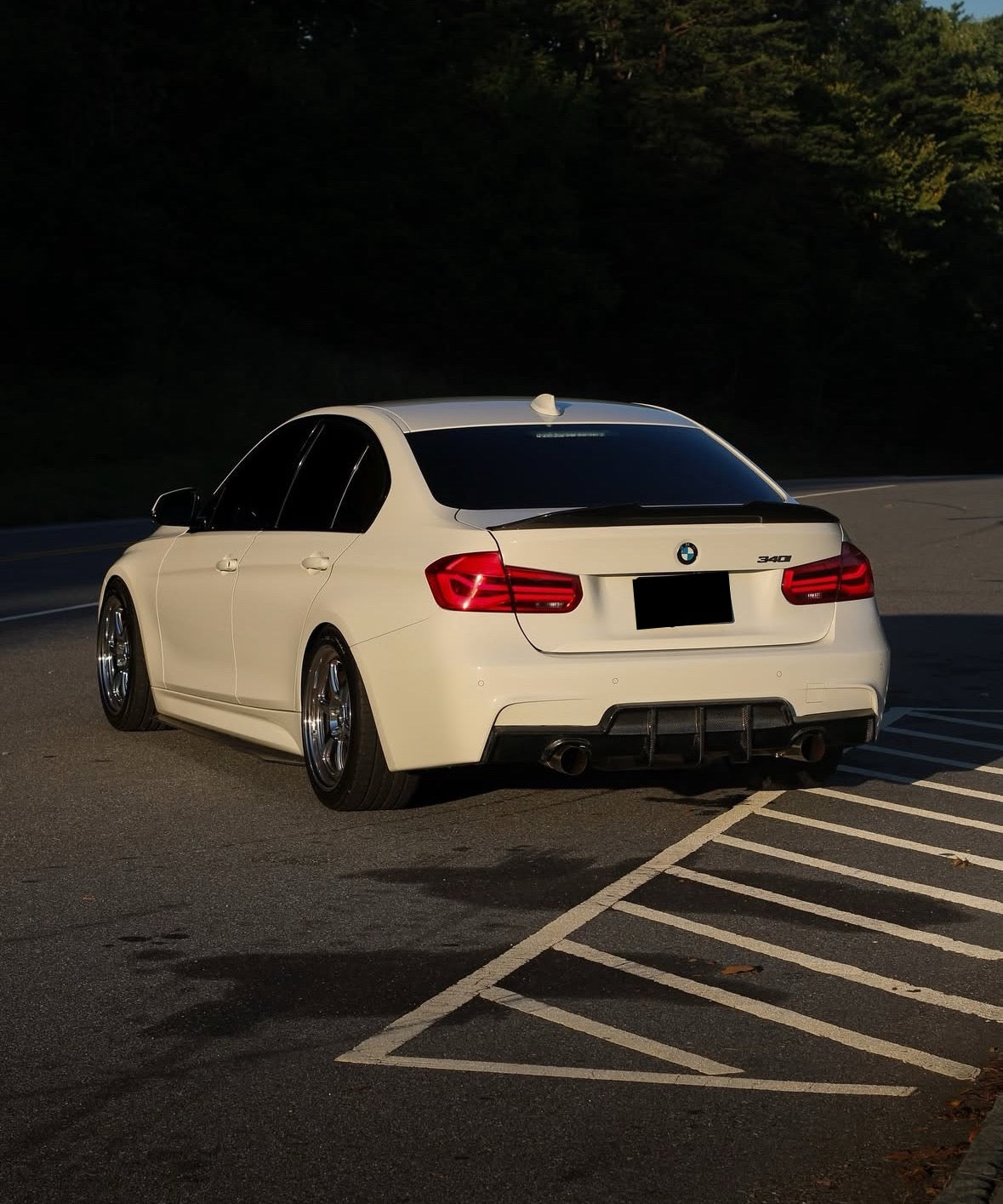 F30 Carbon Fiber AA Style Rear Diffuser