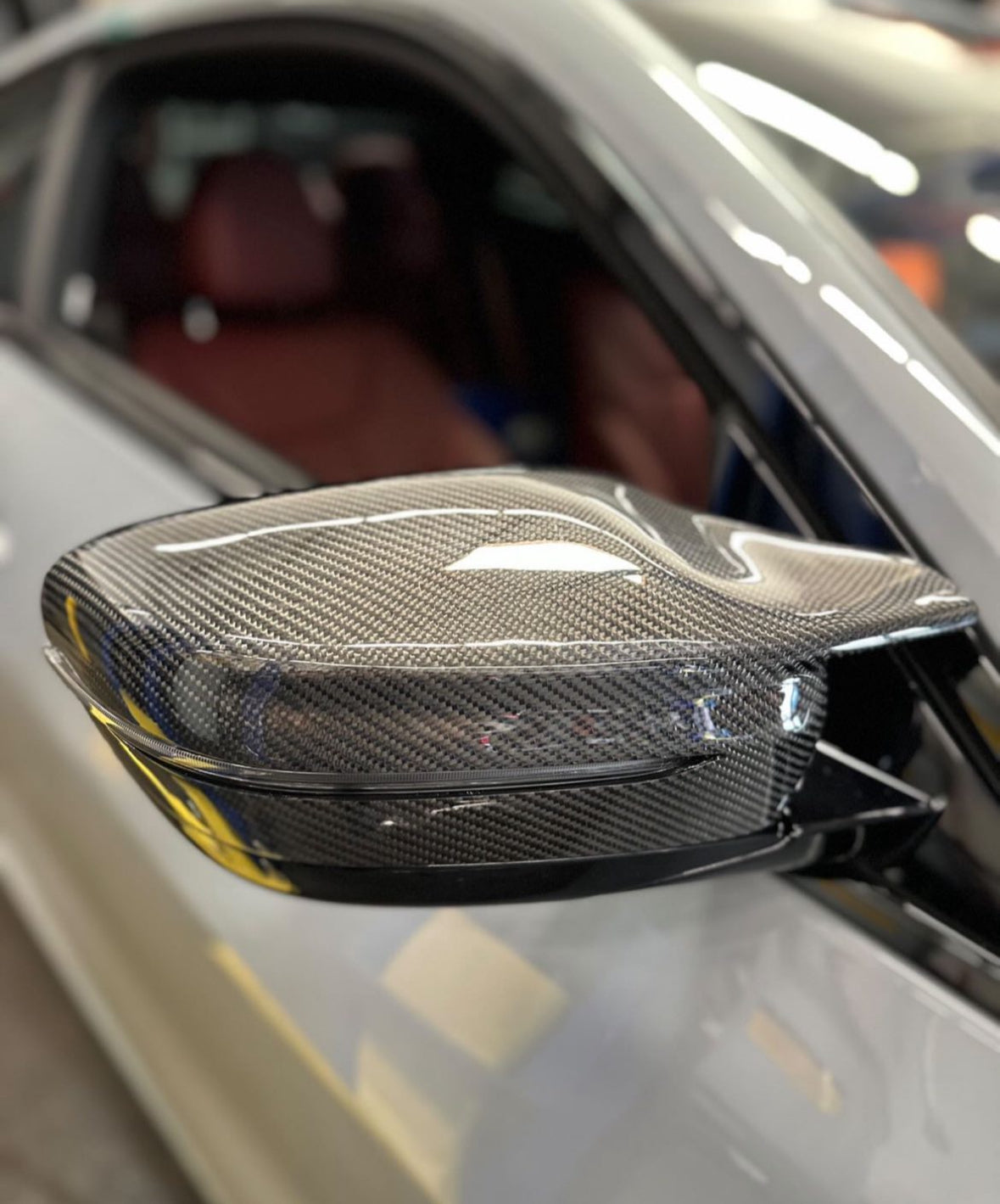 G2X LCI Carbon Fiber M Style Mirror Cap Replacements