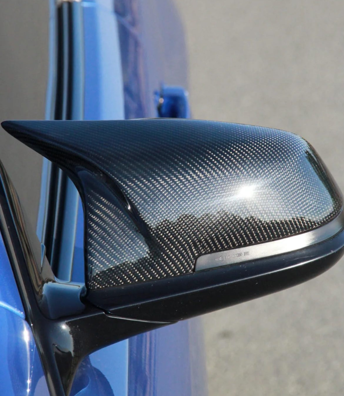 F3X Carbon Fiber M Style Mirror Cap Replacements