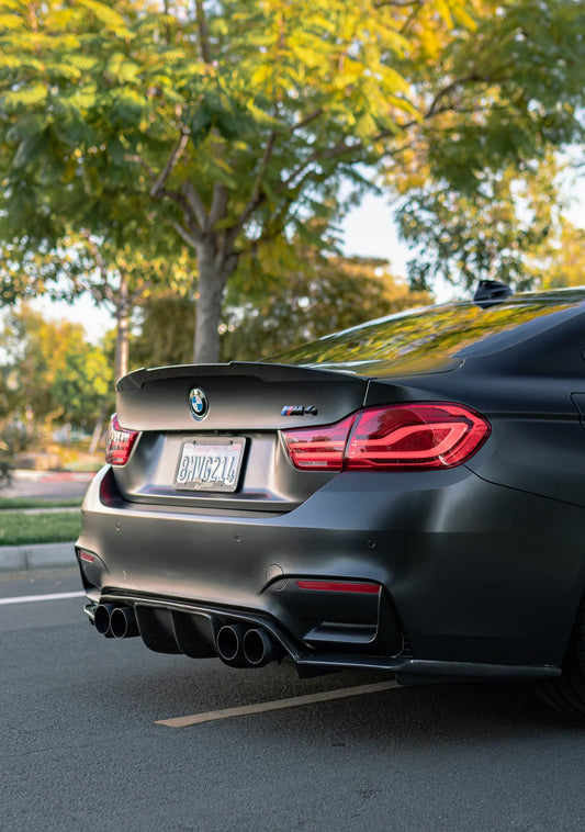 F82 Coupe Carbon Fiber M4 Style Rear Trunk Spoiler