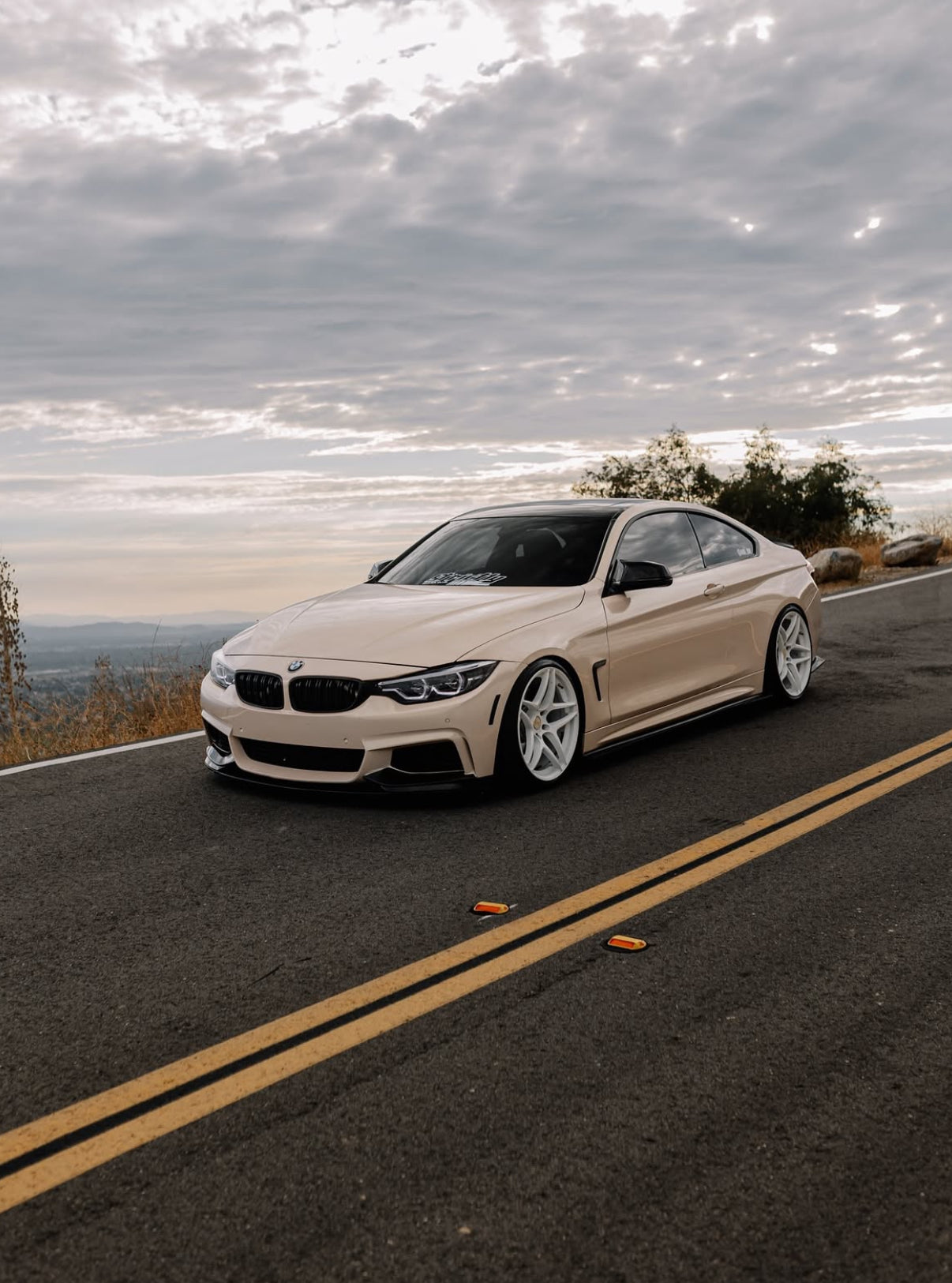 F32 Carbon Fiber MP Style Side Skirt Extensions