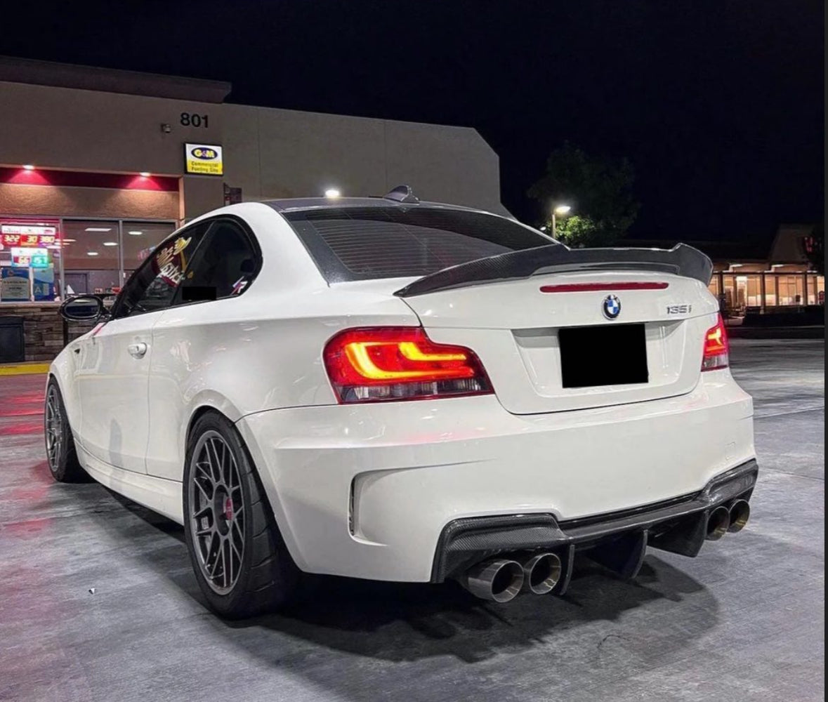 E82 Coupe Carbon Fiber PSM Style Rear Trunk Spoiler