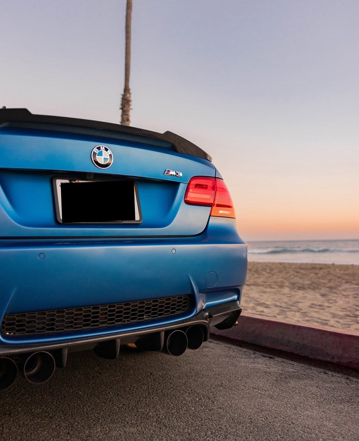 E92 M3 Carbon Fiber V Style Rear Diffuser