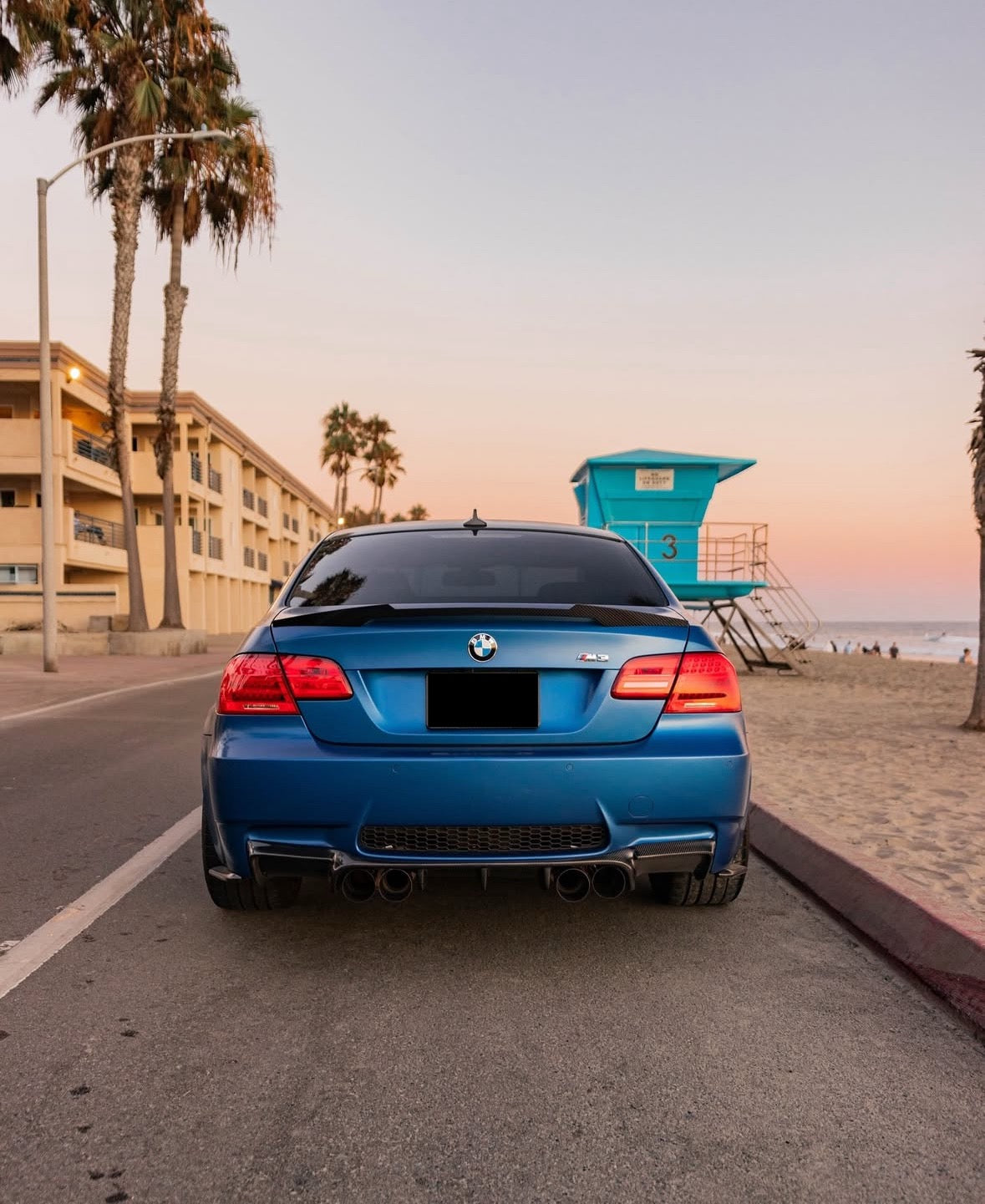 E92 M3 Carbon Fiber V Style Rear Diffuser