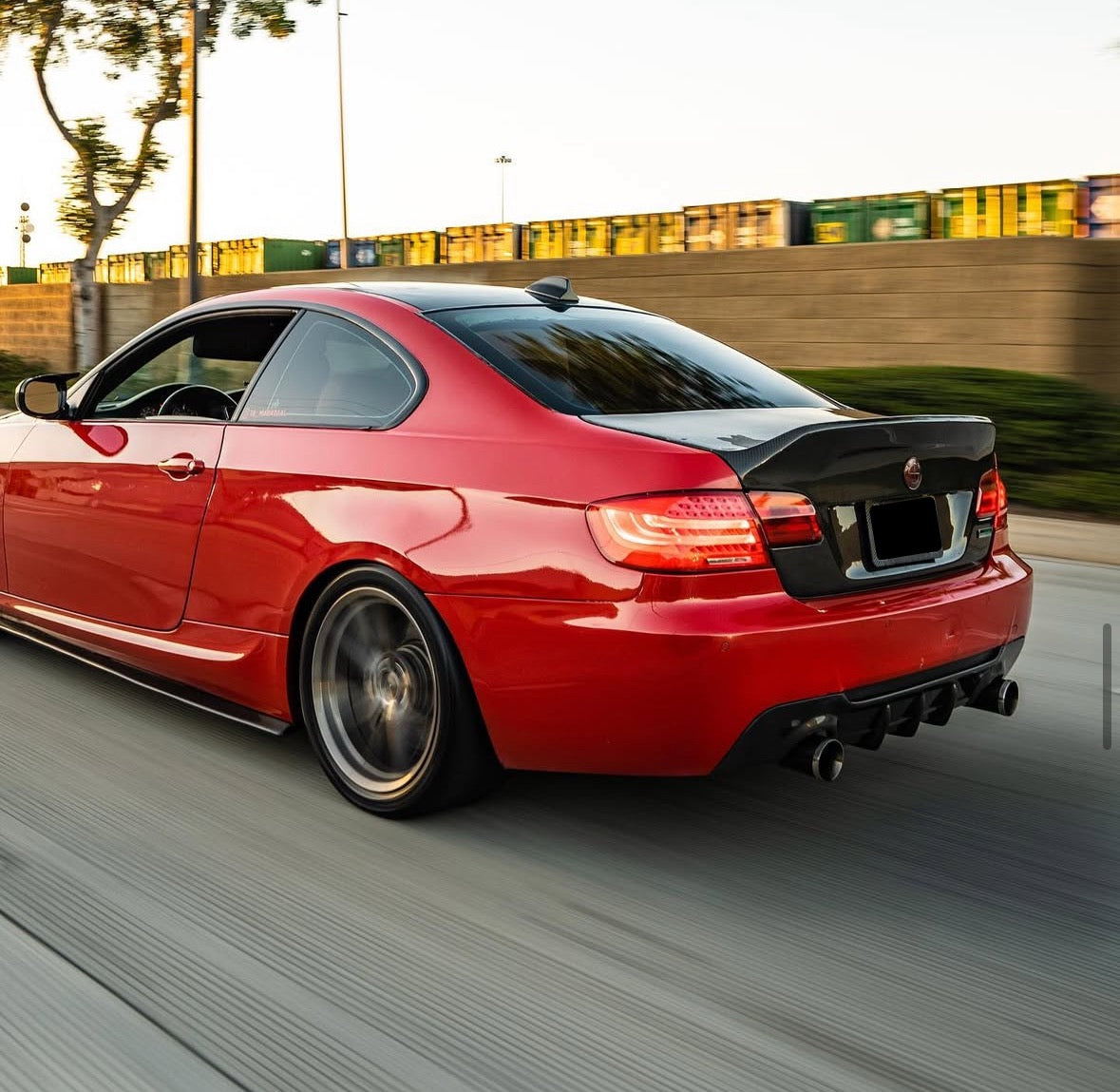 E92 Carbon Fiber 3 Fin Style Rear Diffuser