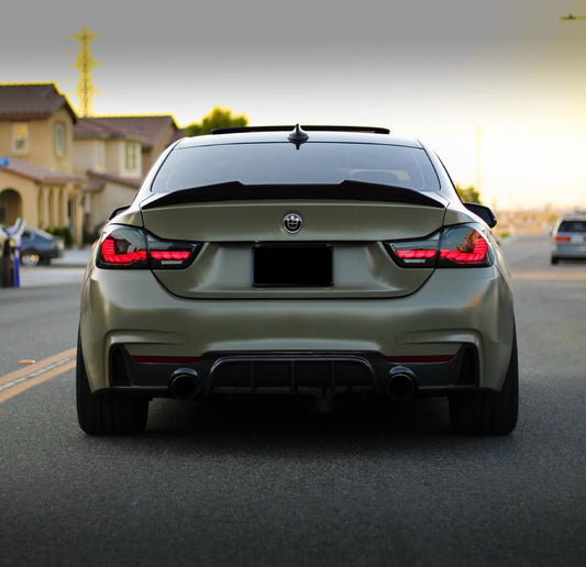 F32 Coupe Carbon Fiber PSM Style Rear Trunk Spoiler
