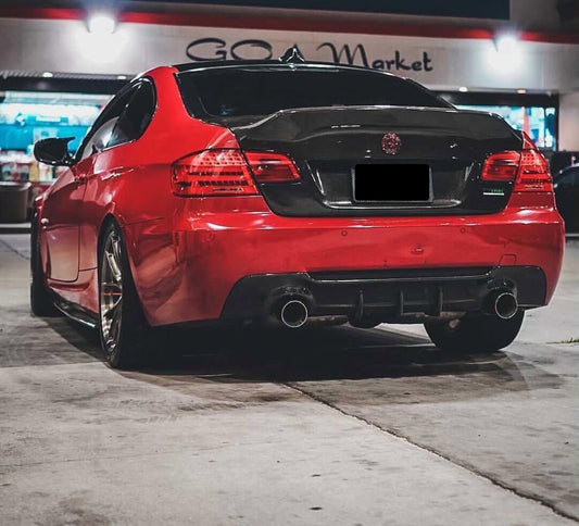 E92 Carbon Fiber 3 Fin Style Rear Diffuser