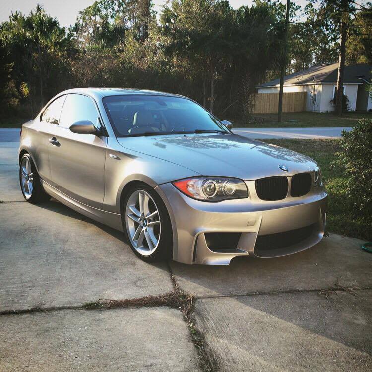 E82 1M Style Front Bumper (Large Air Duct Version)