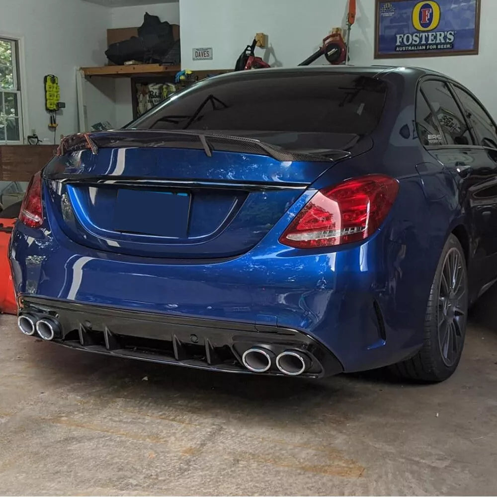 C-Class Sedan W205 Carbon Fiber AR Style Trunk Spoiler